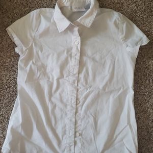 Children's place white button dress shirt